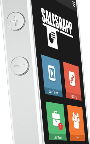 SalesRapp running on Apple iPhone